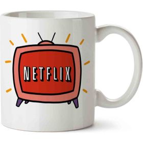 Netflix Png Transparent Baskılı Kupa