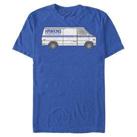 Netflix Stranger Things Hawkins Power Truck Organic Short Sleeve Hellblau Unisex T-shirt