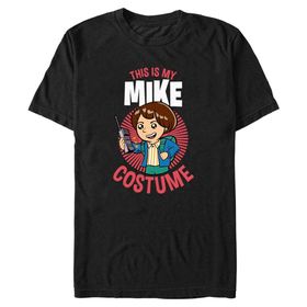 Netflix Stranger Things Mike Costume Organic Short Sleeve Schwarz Unisex T-shirt