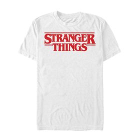 Netflix Stranger Things Organic Short Sleeve Weiß Unisex T-shirt