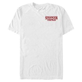 Netflix Stranger Things Organic Short Sleeve Weiß Unisex T-shirt