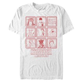Netflix Stranger Things Organic Short Sleeve Weiß Unisex T-shirt