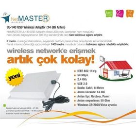 Netmaster UL-140 USB Wireless Adaptör