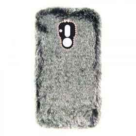 Nettech Huawei Mate 20 Lite 0.4 mm Peluş Silikon Gri Cep Telefonu Kılıfı