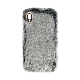 Nettech Huawei P20 Lite 0.4 mm Peluş Silikon Gri Cep Telefonu Kılıfı