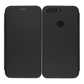 Nettech Huawei Y7 2018 0.5 mm Lüx Seri Kapaklı Gold Cep Telefonu Kılıfı