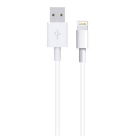 Nettech NT-20 Plastik 100 cm Beyaz Lightning Şarj ve Data Kablosu