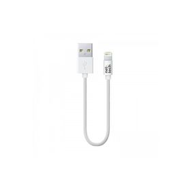 Nettech NT-26 Beyaz 20 cm Plastik Lightning Şarj ve Data Kablosu
