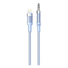 Nettech NT-AC06 Plastik 100 cm Jack to Lightning Mavi Aux Kablo