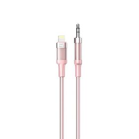 Nettech NT-AC06 Plastik 100 cm Pembe Jack to Lightning Aux Kablo
