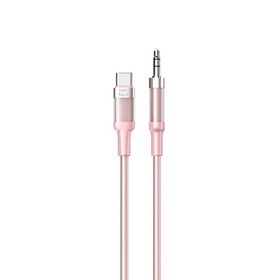 Nettech NT-AC07 Plastik 100 cm Type-C to Pembe Aux Kablosu