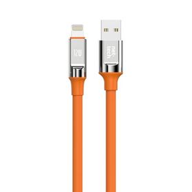 Nettech NT-DC28 12 W Plastik 100 cm Turuncu Lightning Şarj ve Data Kablosu
