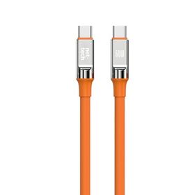Nettech NT-DC29 60 W Plastik 100 cm Turuncu Type-C to Type-C Şarj ve Data Kablosu
