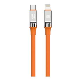 Nettech NT-DC30 30 W Plastik 100 cm Turuncu Type-C to Lightning Şarj ve Data Kablosu