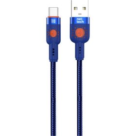 Nettech NT-DC31 18 W Plastik 100 cm Mavi Type-C Şarj ve Data Kablosu