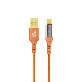 Nettech NT-DC34 Plastik 100 cm Turuncu Type-C Şarj ve Data Kablosu