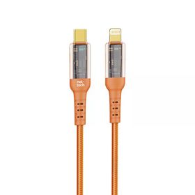 Nettech NT-DC35 30 W Plastik 100 cm Turuncu Type-C to Lightning Şarj ve Data Kablosu