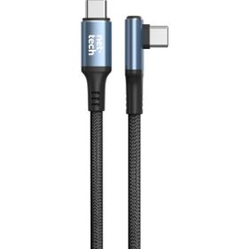 Nettech NT-DC38 60 W Plastik 100 cm Siyah Type-C to Type-C Şarj ve Data Kablosu
