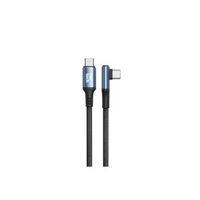 Nettech NT-DC38 60 W Plastik 100 cm Siyah Type-C to Type-C Şarj ve Data Kablosu