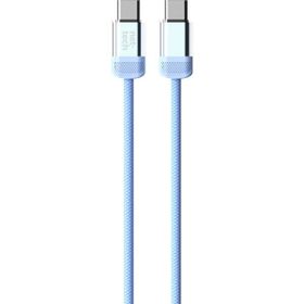 Nettech NT-DC47 60 W Plastik 100 cm Mavi Type-C to Type-C Şarj ve Data Kablosu