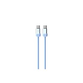 Nettech NT-DC47 60 W Plastik 100 cm Mavi Type-C to Type-C Şarj ve Data Kablosu