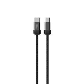 Nettech NT-DC47 60 W Plastik 100 cm Siyah Type-C to Type-C Şarj ve Data Kablosu