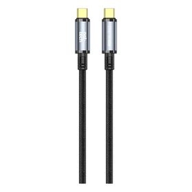 Nettech NT-DC49 USB 3.2 20 Gbps Plastik 100 cm Siyah Type-C to Type-C Şarj ve Data Kablosu