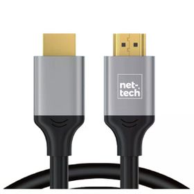Nettech NT-HD01 1.5 mt Siyah 4K İp Örgü HDMI Kablo