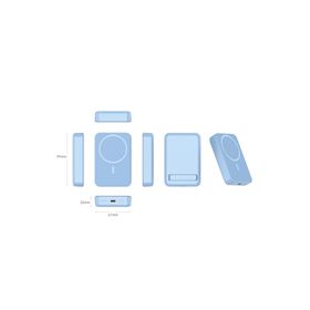 Nettech NT-PW32 15W + 20W PD 10000 mAh Mavi Mag Safe Powerbank