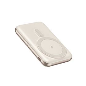 Nettech NT-PW33 15W + 20W PD 10000 mAh Krem Mag Safe Powerbank