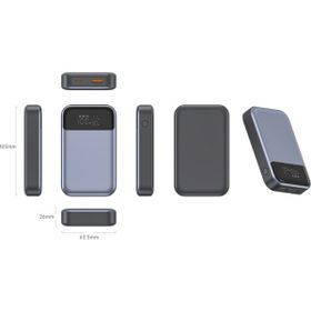 Nettech NT-PW36 PD 30W + 33W 15W 10000 mAh Gri Taşınabilir Powerbank