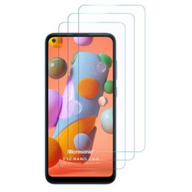 Nettech Samsung Galaxy A11 Ön Koruma Cam Şeffaf Cep Telefonu Ekran Koruyucu