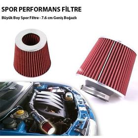 Nettedarikçisi Performans Çap 7.5 cm Açık Hava Filtresi Spor Hava Filtresi