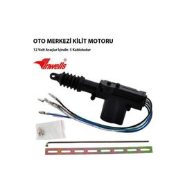Nettedarikçisi Tek Motor 5 Kablo 12 Volt Ön Kapı Merkezi Kilit Motoru