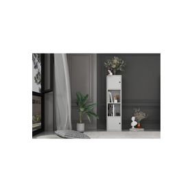 Nettrends KTP-1013-Ç Beyaz 35 cm Kapaklı Raflı Kitaplık