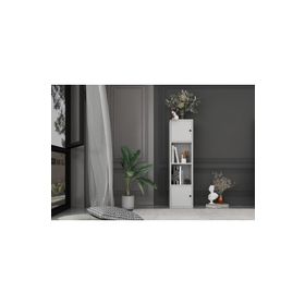 Nettrends KTP-1013-Ç Beyaz 35 cm Kapaklı Raflı Kitaplık