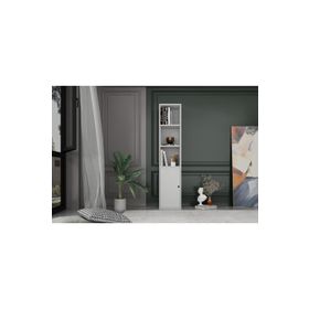 Nettrends KTP-1019-Ç Beyaz 35 cm Dolaplı Raflı Kitaplık