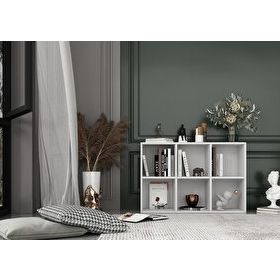 Nettrends KTP-1046 97 cm Beyaz Kitaplık