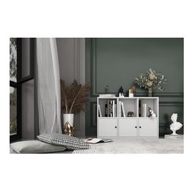 Nettrends KTP-1050-Ç Beyaz 65 cm 3 Kapaklı Raflı Kitaplık