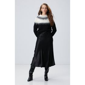 Network Polyester Regular Cepsiz Düz Siyah Kadın Etek