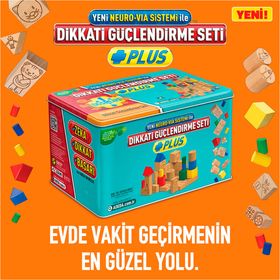 Neuro Via Sistemi İle Plus Dikkat Güçlendirme Metal Kutu Set 6 Yaş-Adeda Yayınları