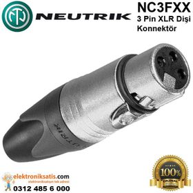 Neutrik NC3FXX 3 Pinli Dişi XLR Konnektör