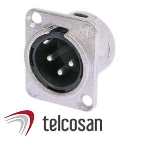 Neutrik NC3MD-L-1 3 Pinli Şase Gümüş Erkek XLR Konnektör