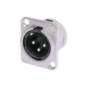 Neutrik NC3MD-L-1 3 Pinli Şase Gümüş Erkek XLR Konnektör