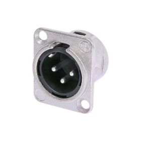 Neutrik NC3MD-L-1 3 Pinli Şase Gümüş Erkek XLR Konnektör