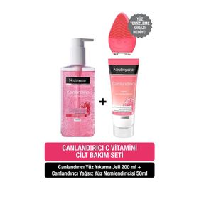 Neutrogena 200 ml Canlandırıcı Yüz Temizleme Jeli + 50 ml Canlandırıcı Yağsız Nemlendirici