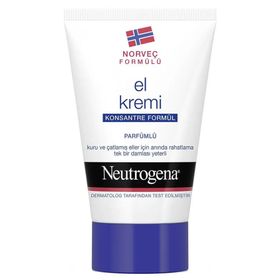 Neutrogena 50 ml Dermatolog Onaylı Kuru ve Çatlamış Eller İçin Parfümlü El Kremi