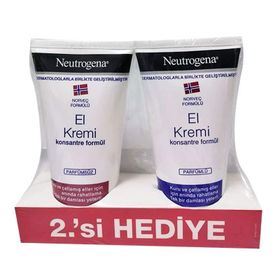 Neutrogena 75 ml Parfümlü + 75 ml Parfümsüz Kofre El Kremi