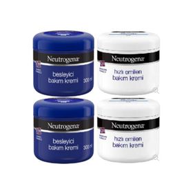 Neutrogena Besleyici 2x300 ml Bakım Kremi + Hızlı Emilen 2x300 ml Bakım Kremi