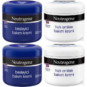 Neutrogena Besleyici 2x300 ml Bakım Kremi + Hızlı Emilen 2x300 ml Bakım Kremi